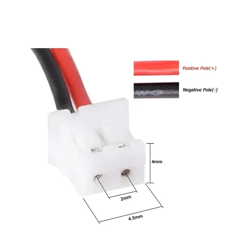 3.7V Lipo Battery Ph2.0 Plug Rechargeable Lithium Battery 3.7V For PS4 Humidifiers GPS Navigation  Bluetooth Speaker MP3 MP4 thumbnail 5
