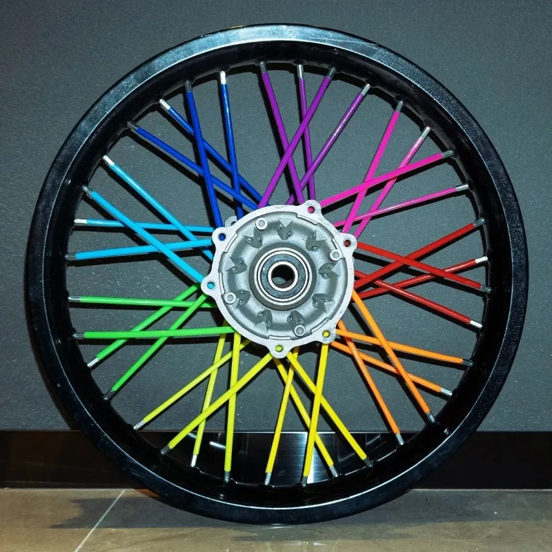 72PCS 11 Colors Universal Dirt Bike Spoke Covers Motorcycle Wheel Rim Spoke Wrap Kit Skins Protector Cover for Motocross Bicycle thumbnail 6