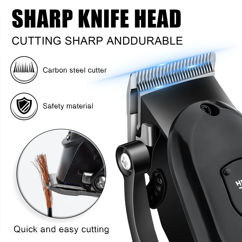 hiena Hair Clipper Kit for Men Electric Shaver Hair Trimmer Professional Cutting Machine Hair Trimmer with LCD Digital Display thumbnail 6