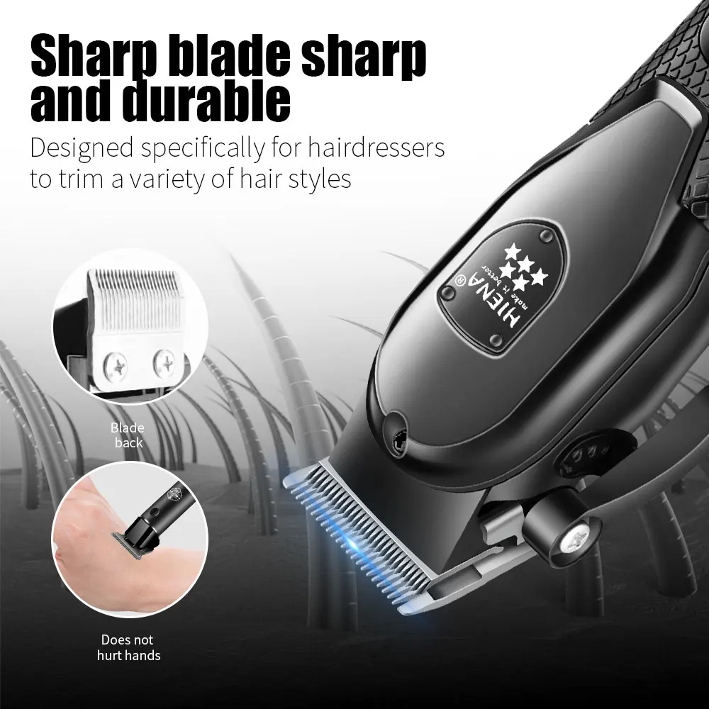 hiena Hair Clipper Kit for Men Electric Shaver Hair Trimmer Professional Cutting Machine Hair Trimmer with LCD Digital Display thumbnail 3