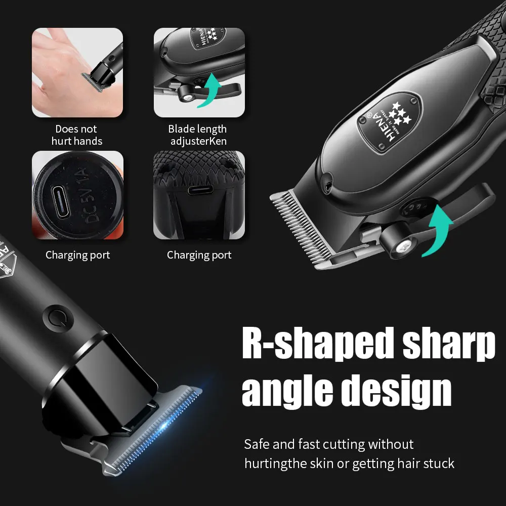 hiena Hair Clipper Kit for Men Electric Shaver Hair Trimmer Professional Cutting Machine Hair Trimmer with LCD Digital Display thumbnail 2