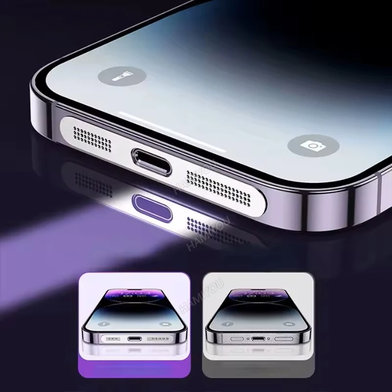Metal Dust Net for IPhone 12 13 14 15 16 Pro Max Universal Speaker Dust Mesh Charging Port Anti-Scratch Protection Accessories thumbnail 5