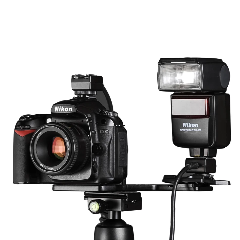 Manbily MBL-FB Camera Flash Brackets Extension Mount Tripod Bracket Bar with 1/4" Screw For DSLR LED Light Stand Microphone thumbnail 2