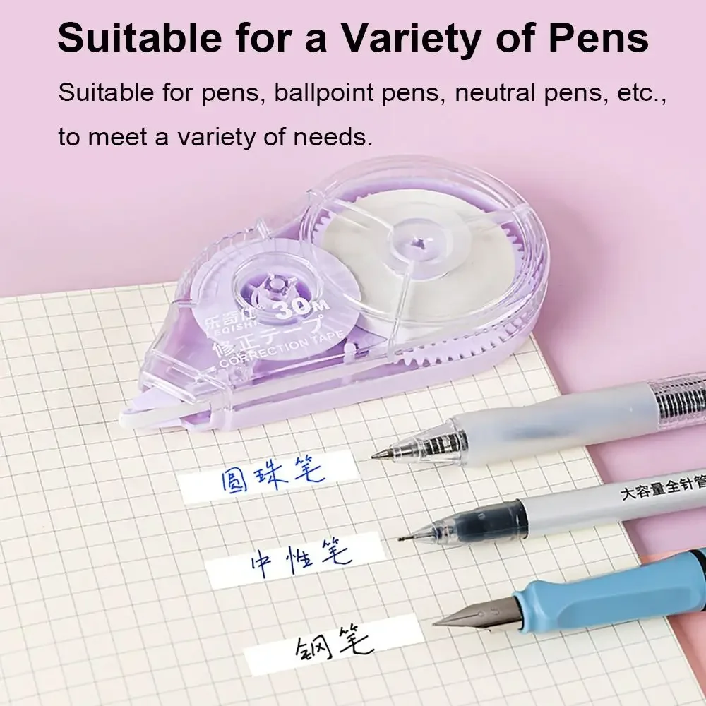10 Packs, Correction Tape, White, Made Of Correct Tape, Eraser With Transparent Dispenser, Suitable For Office, School, thumbnail 3