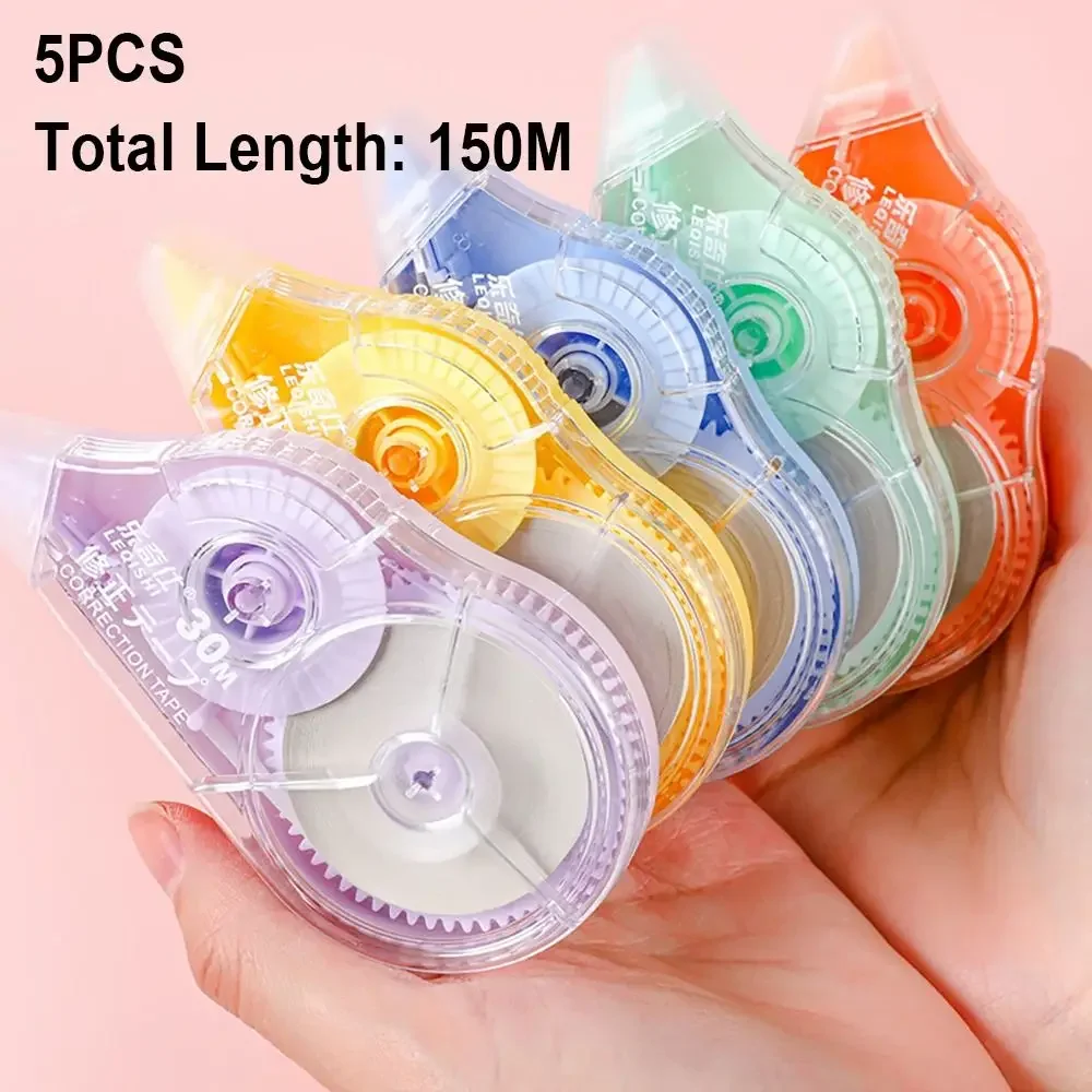 10 Packs, Correction Tape, White, Made Of Correct Tape, Eraser With Transparent Dispenser, Suitable For Office, School, thumbnail 2