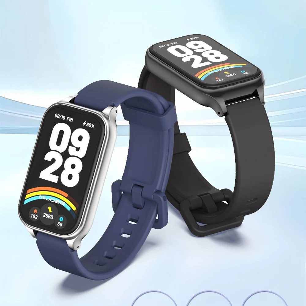 Strap For Mi Band 9 Active Watchband for Mi Band 8 Active 9 Active Silicone Wristband for Mi Band 9 Active Smartband Accessories thumbnail 5