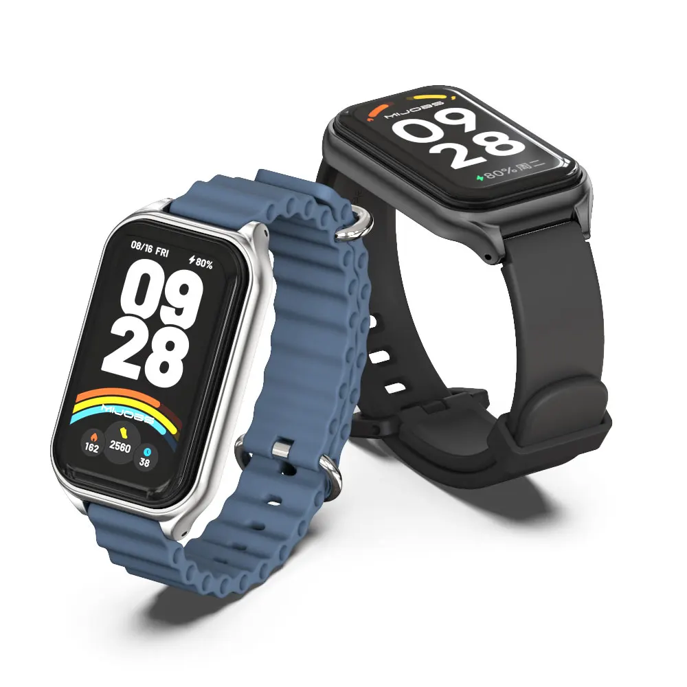 Strap For Mi Band 9 Active Watchband for Mi Band 8 Active 9 Active Silicone Wristband for Mi Band 9 Active Smartband Accessories thumbnail 6