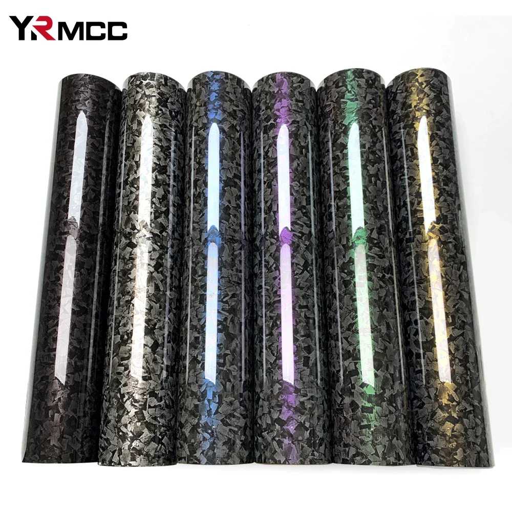 Carbon Fiber Vinyl Wrap Custom Fit Car Stickers Waterproof Adhesive Vinyl Auto Tuning Forged Carbon Fiber Film Car Accessories