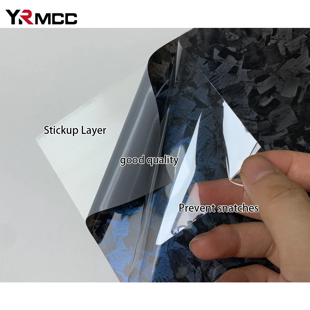 Carbon Fiber Vinyl Wrap Custom Fit Car Stickers Waterproof Adhesive Vinyl Auto Tuning Forged Carbon Fiber Film Car Accessories thumbnail 3