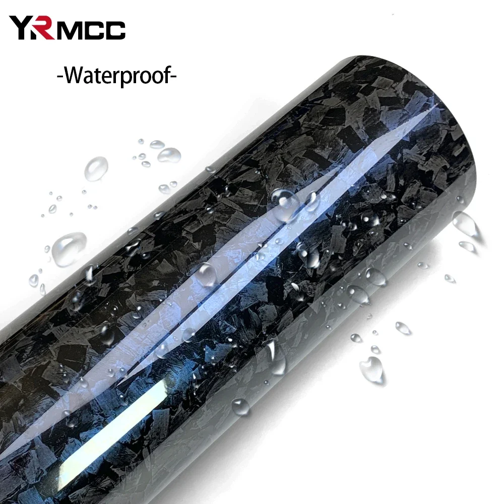 Carbon Fiber Vinyl Wrap Custom Fit Car Stickers Waterproof Adhesive Vinyl Auto Tuning Forged Carbon Fiber Film Car Accessories thumbnail 2