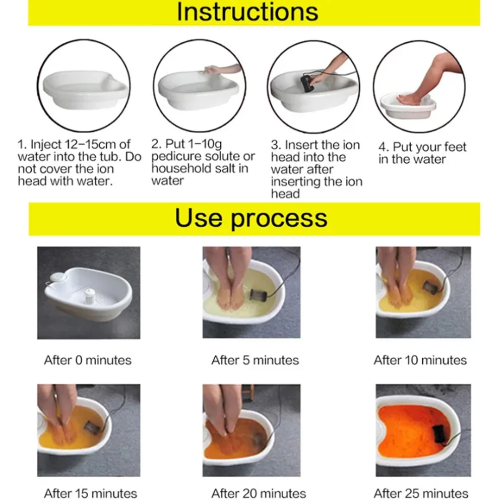 Detox Ionic Foot Spa Bath Machine Massage Foot Ionic Detoxification Relieves Fatigue Promote Good Health And Full for Vitality thumbnail 5