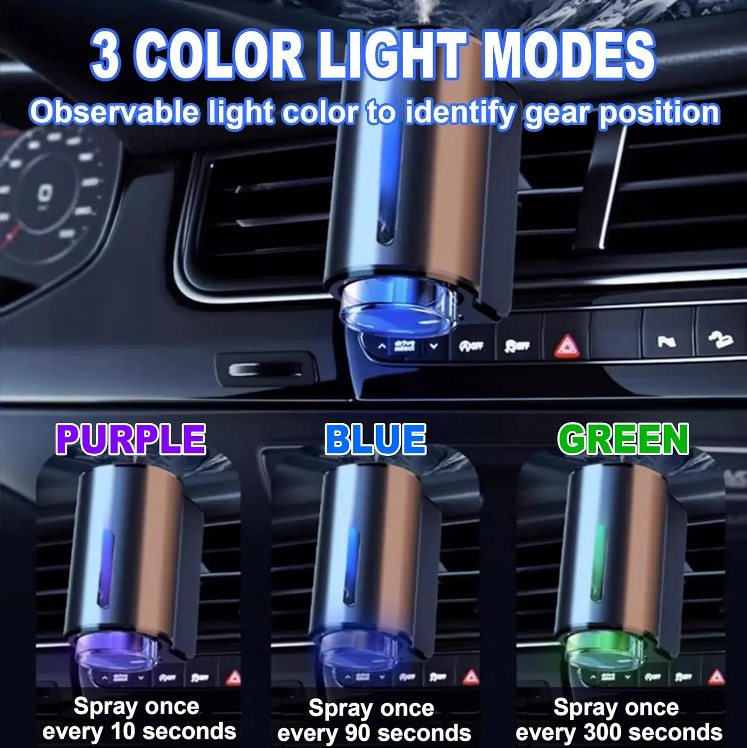 Air Freshener In The Car Aroma Diffuser 3 Levels Of Adjustable Intelligent Rechargeable Fragrance Diffuser Interior Car Accessor thumbnail 4