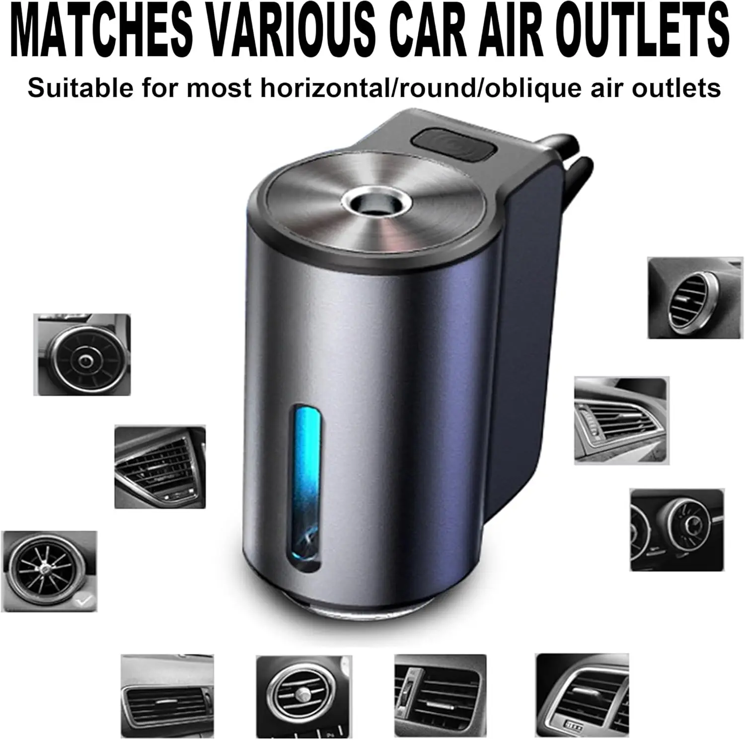 Air Freshener In The Car Aroma Diffuser 3 Levels Of Adjustable Intelligent Rechargeable Fragrance Diffuser Interior Car Accessor thumbnail 6
