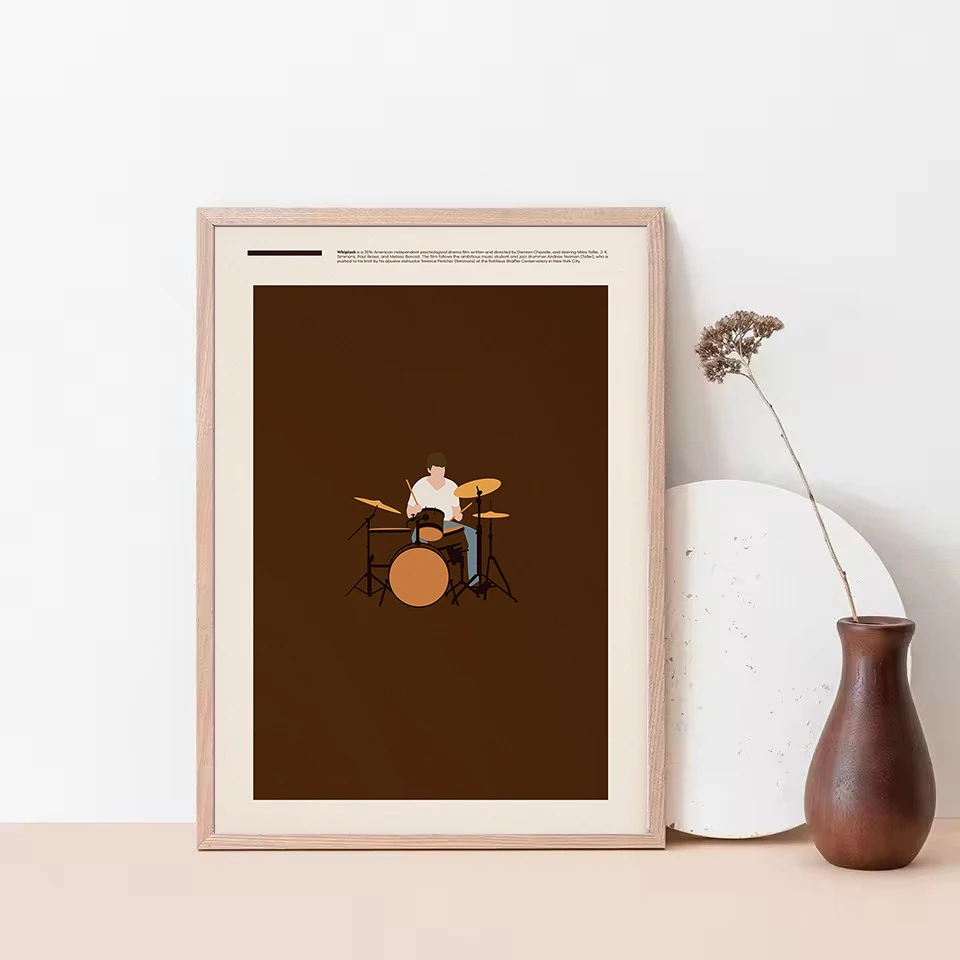 Minimalist Classic Movie Pulp Fiction,Fleabag,Whiplash Film Abstract Poster Wall Art Pictures Canvas Painting Home Dorm Decor thumbnail 3