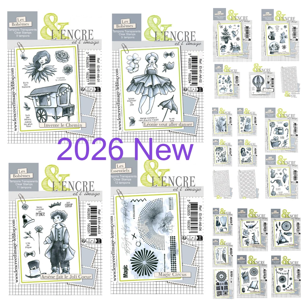 2026 Arrival New Magic Circus Stamps DIY Leonie veut aller Danser Stamps Diary Scrapbooking Craft Engraving Making greeting card thumbnail 2