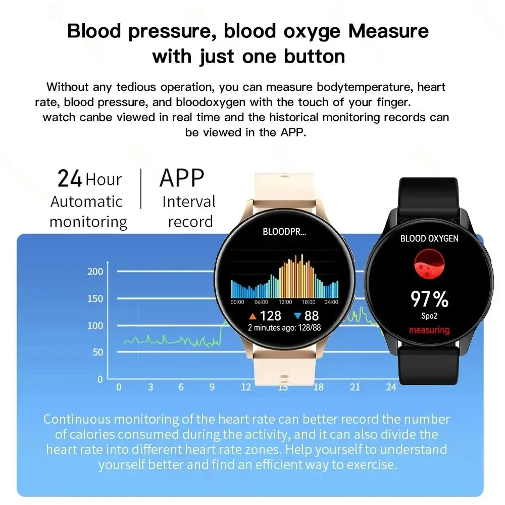 Smart Watch Round Bluetooth Call Men Women Fitness Tracker Bracelet Custom Watch Face Watches For Android IOS  Smartwatch 2025 thumbnail 5