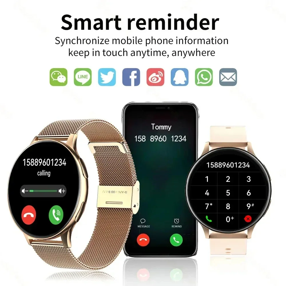 Smart Watch Round Bluetooth Call Men Women Fitness Tracker Bracelet Custom Watch Face Watches For Android IOS  Smartwatch 2025 thumbnail 2