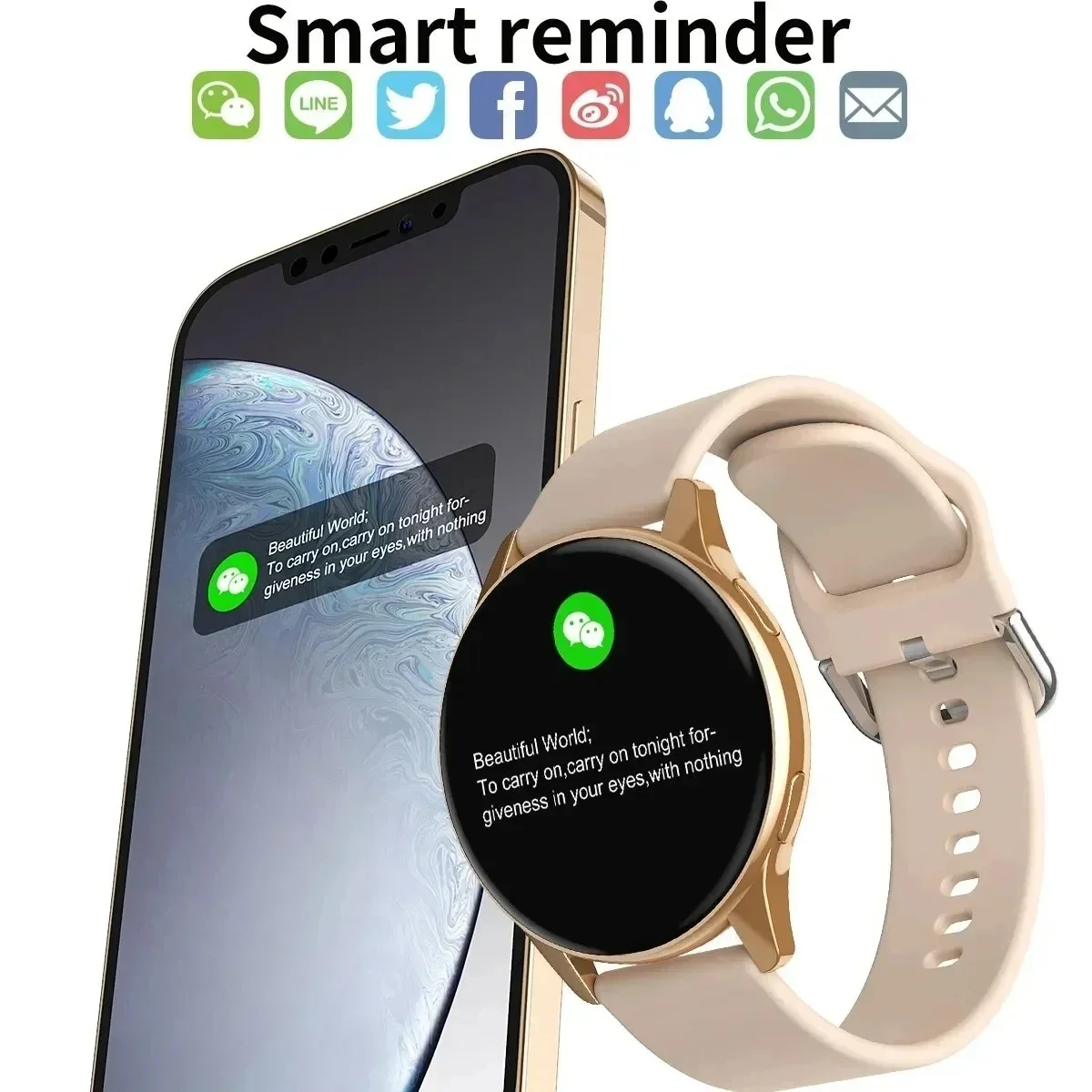 Smart Watch Round Bluetooth Call Men Women Fitness Tracker Bracelet Custom Watch Face Watches For Android IOS  Smartwatch 2025 thumbnail 3