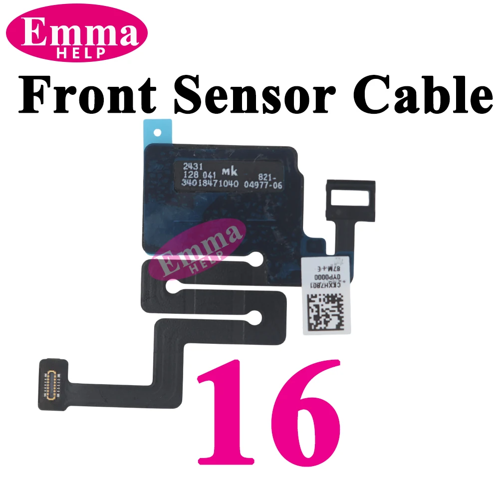 Earpiece Light Sensor Proximity Flex Cable with Mic for iPhone 13 14 Plus 15 16 Pro Max No Speaker Ribbon Cable thumbnail 6
