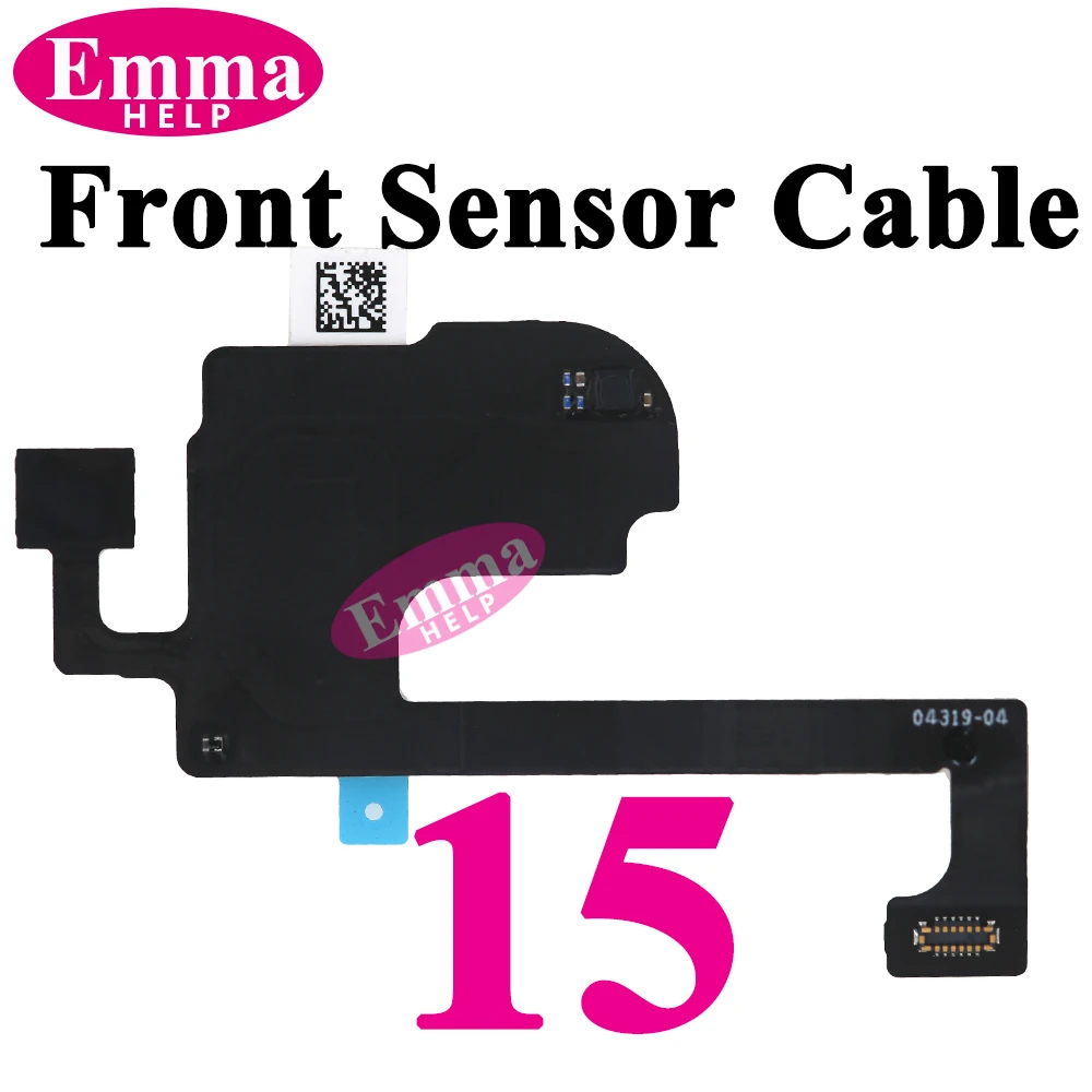 Earpiece Light Sensor Proximity Flex Cable with Mic for iPhone 13 14 Plus 15 16 Pro Max No Speaker Ribbon Cable thumbnail 5