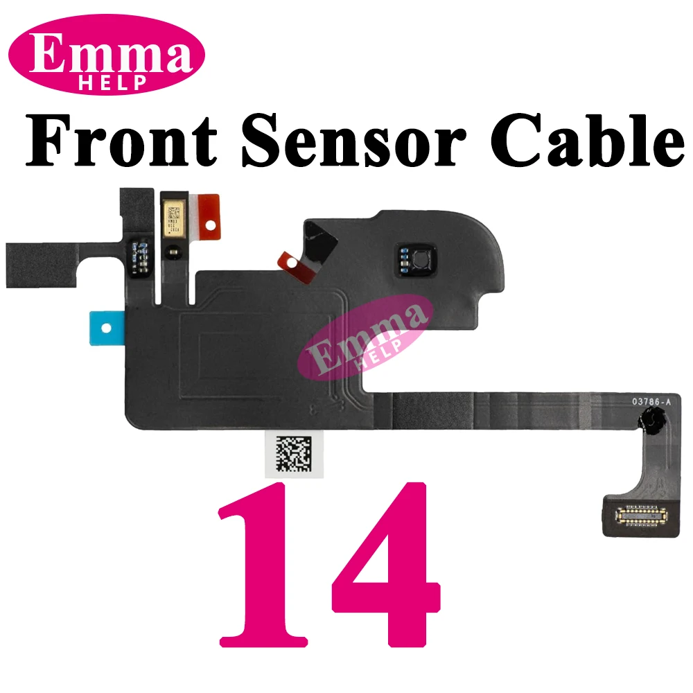 Earpiece Light Sensor Proximity Flex Cable with Mic for iPhone 13 14 Plus 15 16 Pro Max No Speaker Ribbon Cable thumbnail 4