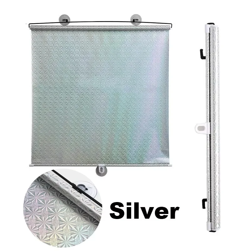 Bedroom Suction Cup Roller Blinds Sunshade Car Balconies Sun-shading Nail-free Blackout Blind Window Shades for Home Decorations thumbnail 6
