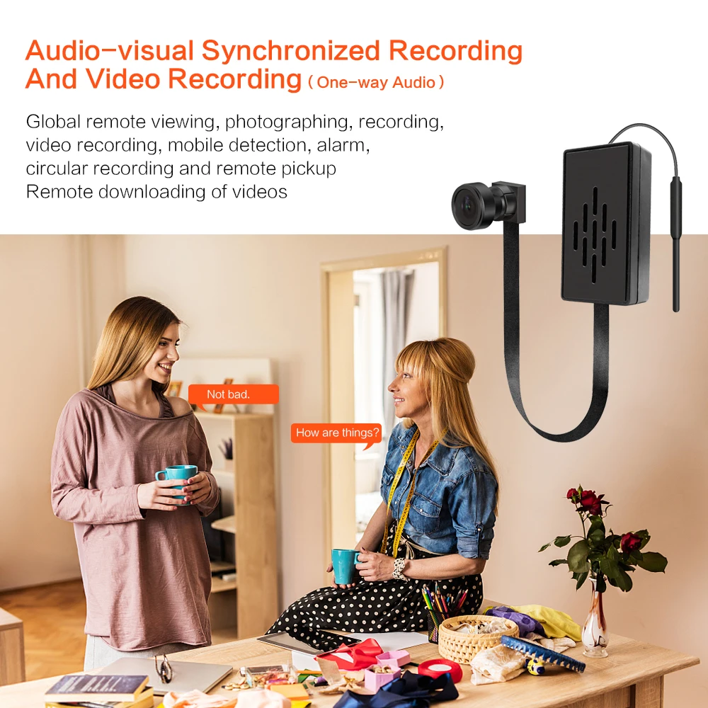 4K DIY Wireless WiFi Camera Mobile APP Remote Viewing Built-in Battery 1080P Pixel Security Network IP Camera 2.0MP thumbnail 2