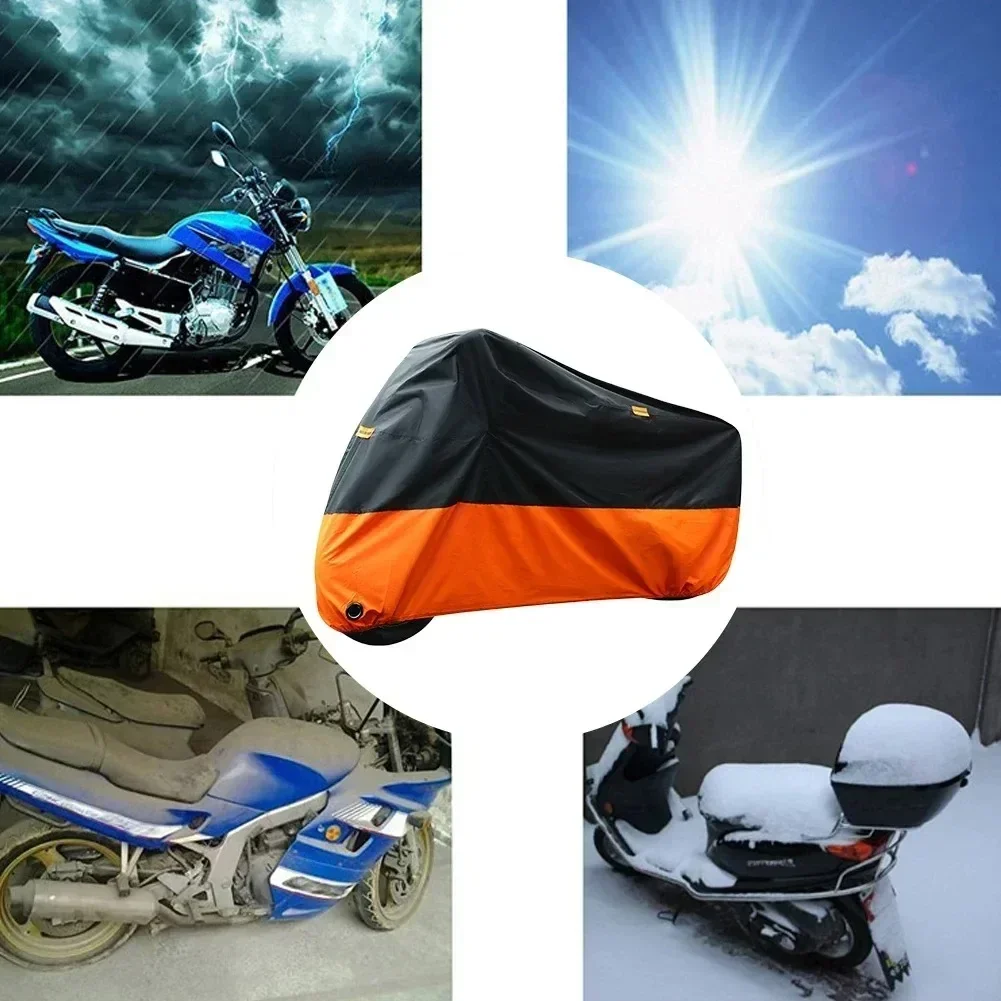 Motorcycle Thick 190T Waterproof Universal Outdoor Uv Electric Bike Protective Motorbike Dust Rain Sunshade Cover for All Season thumbnail 2