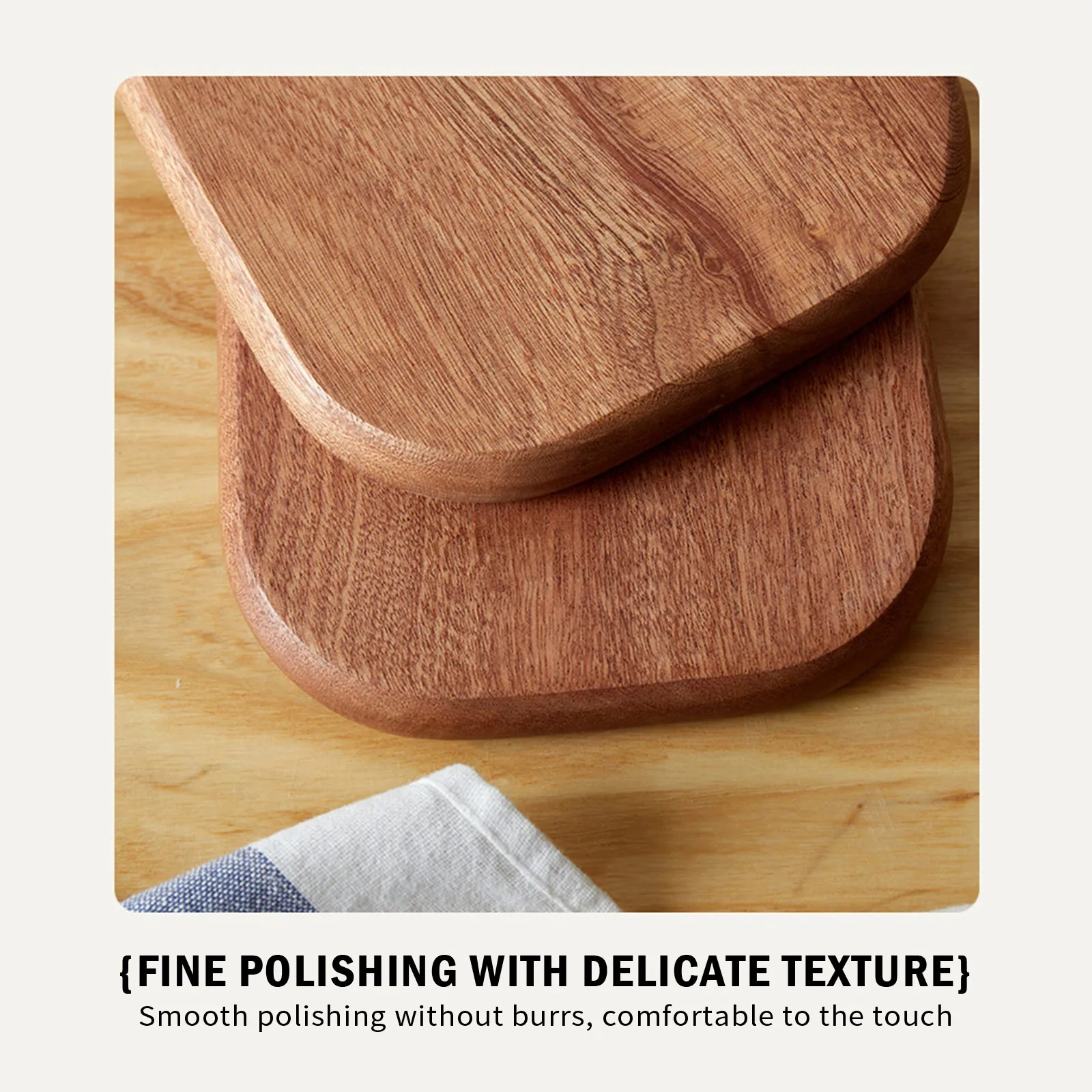 Carved Wooden Cutting Board Fruit Water Cup Wooden Cutting Board Children'S Dining Plate Cutting Board Steak Cutting Board thumbnail 5