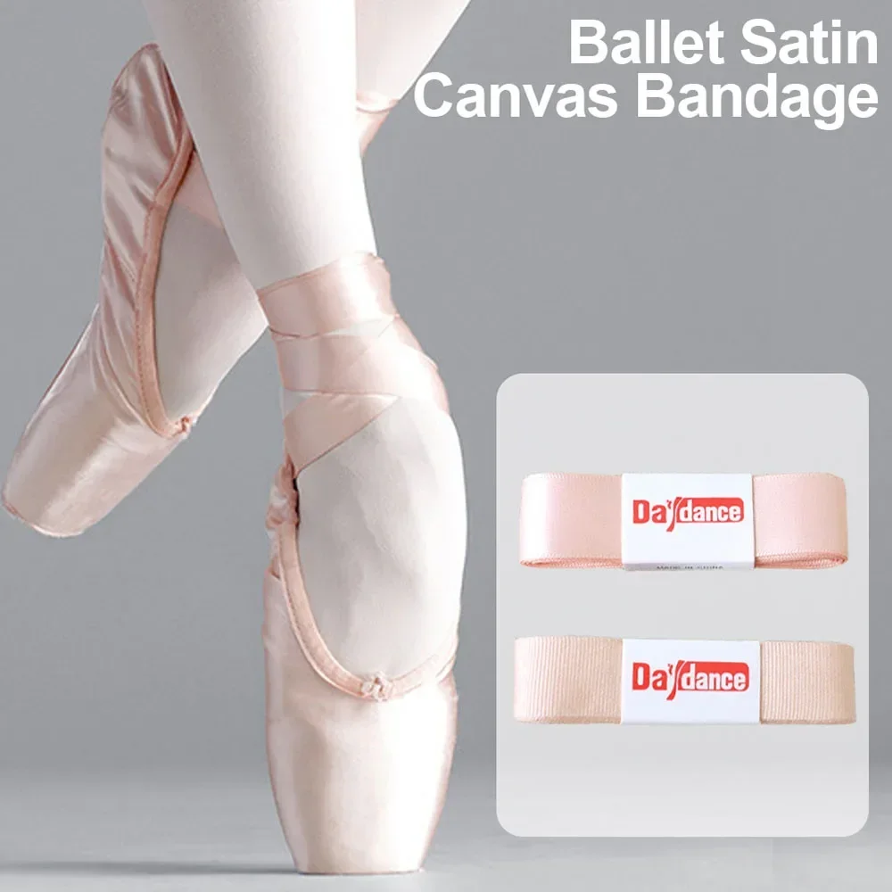 Canvas Ballet Pointe Shoes Bandage Satin Pointe Shoes Ribbon Dancing Women Dance Accessories Shoe Ballet Point Bandage Ballerina thumbnail 2