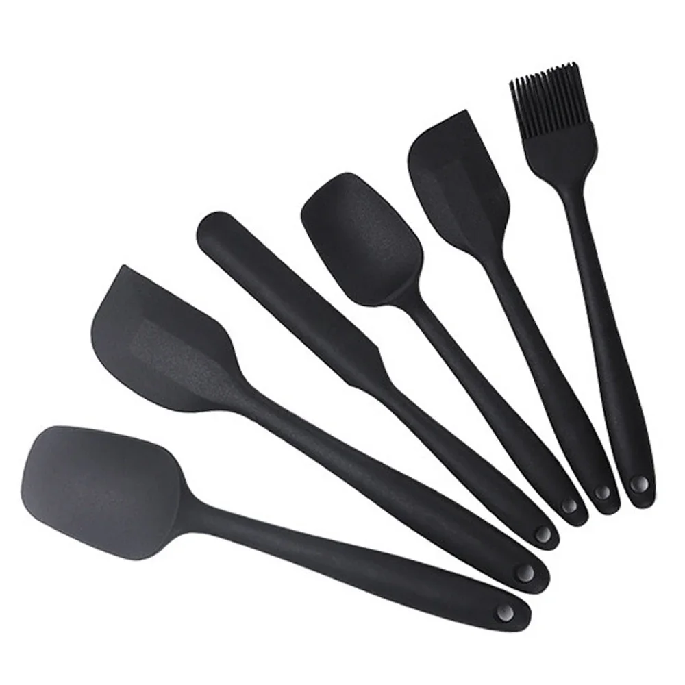 6Pcs Silicone Spatula Set Food Grade Non Stick Heat Resistant Spatulas Turner for Cooking Baking Mixing Baking Tools thumbnail 5
