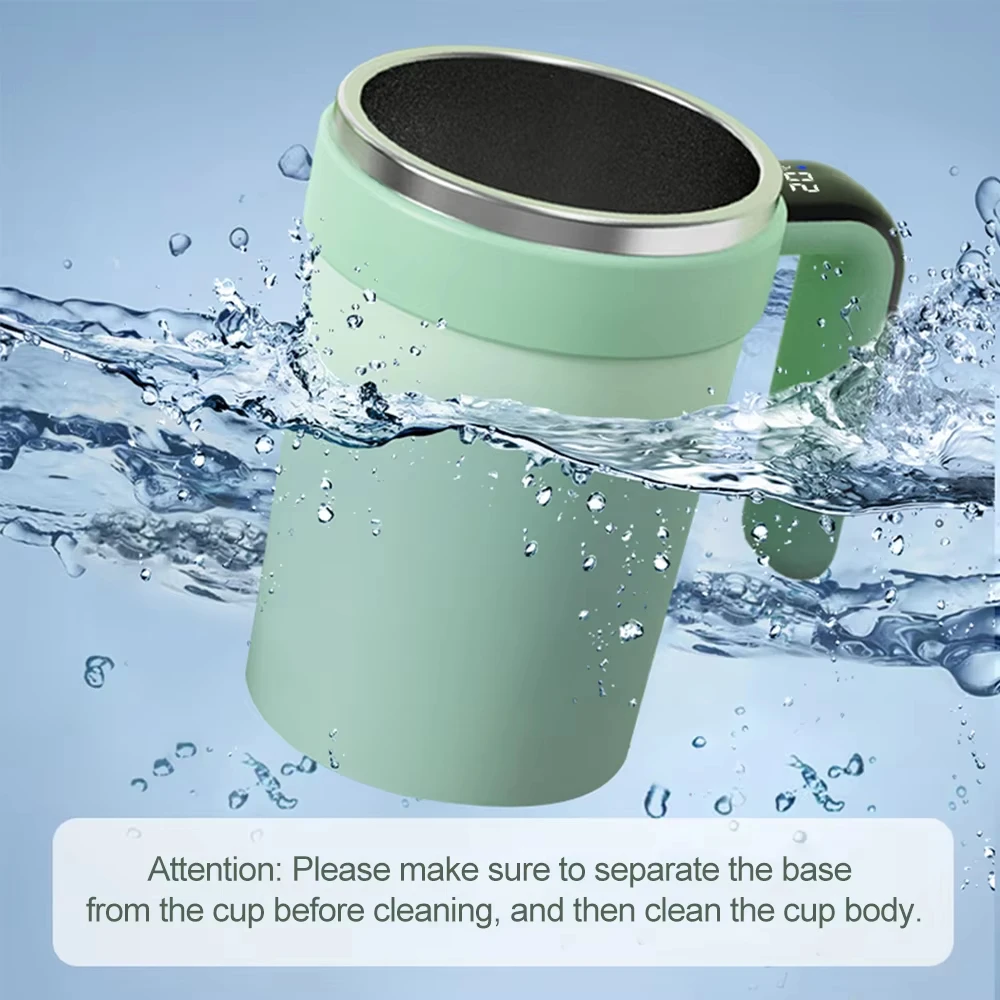 Detachable Automatic Mixing Coffee Cup Intelligent Temperature Measuring Rechargeable Mug Suitable for Office/Kitchen/Travel thumbnail 4
