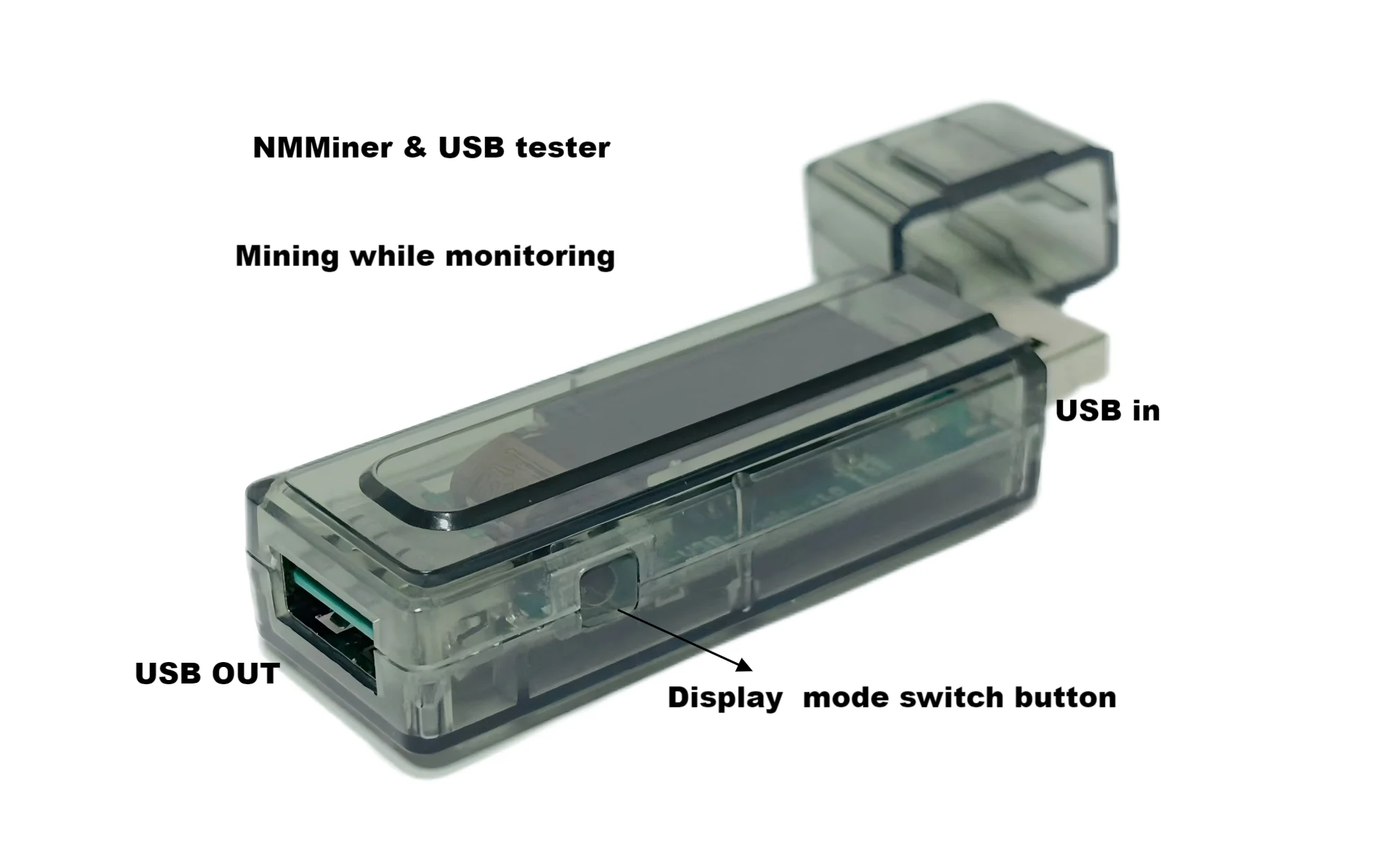 NMMiner Official nm-usb-chain ESP32 Crypto Lucky Solo Lottery 117KH/s better than Nerdminer v2 with USB Tester USB-A to typeC thumbnail 5