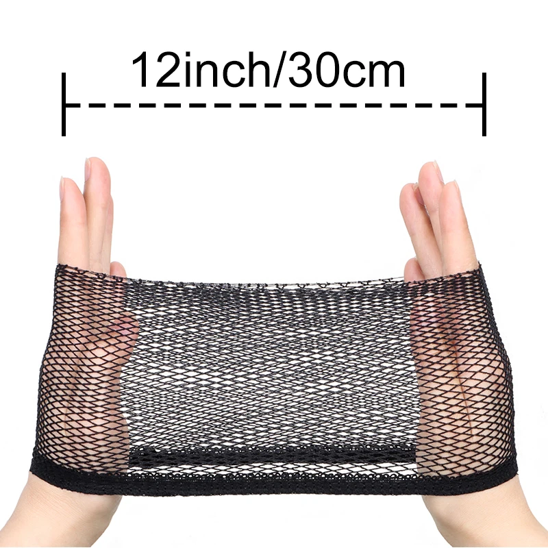Black Hair Net Stretch Mesh Dome Woven Hat Wig Net Breathable Mesh Cap For Wig Accessories thumbnail 2