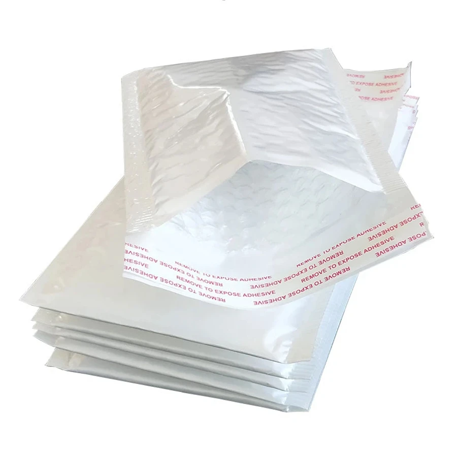 50pcs Pearlescent Film Waterproof Bubble Bag Packaging Express Bag White Foam Self Seal Pack Bag ShippingbagThickened Envelope thumbnail 5