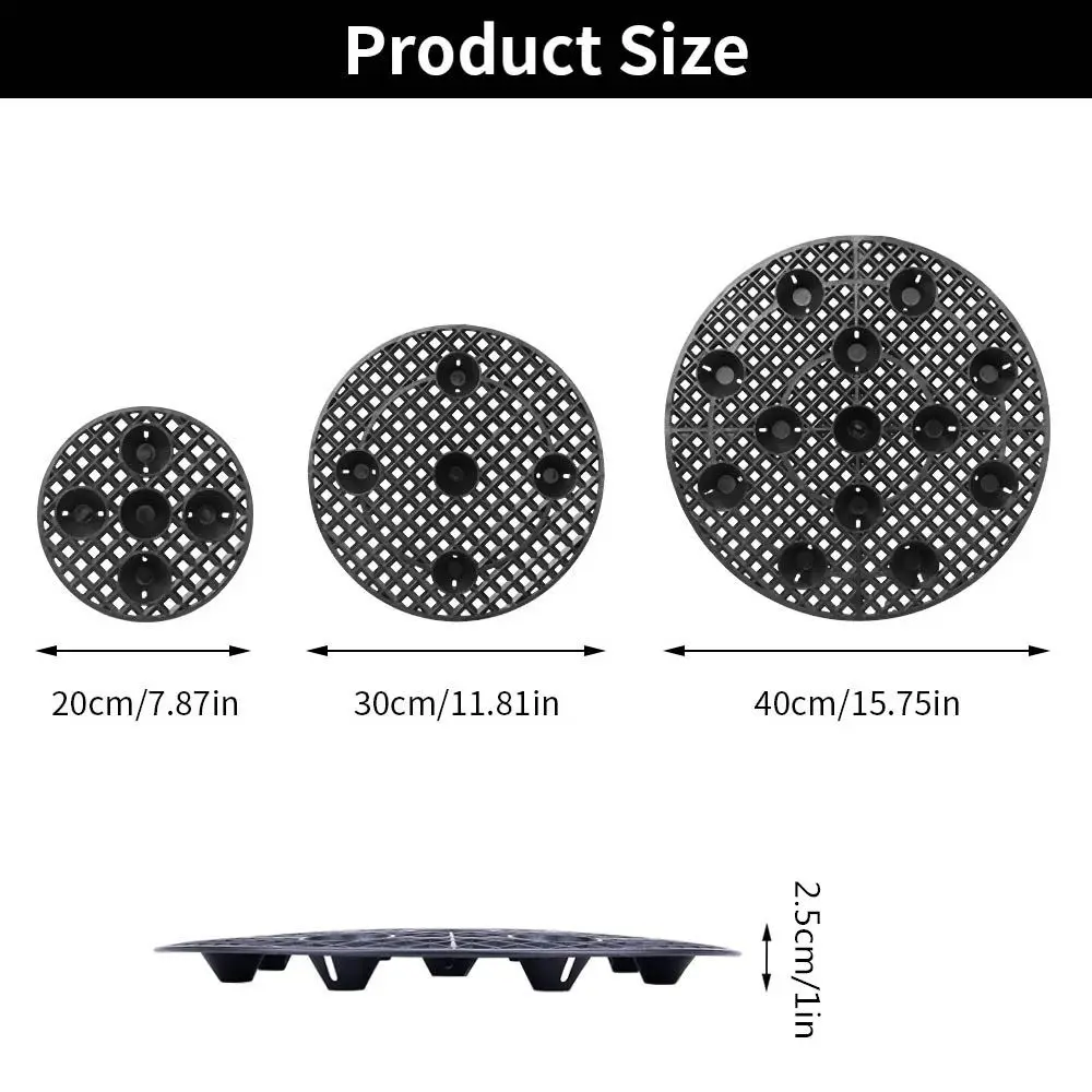 Elevator Heavy Duty Plant Stands 20/30/40cm Plant Pot Saucer Plant Level Pot for Prevent Rot and Damage on Patio and Deck thumbnail 4