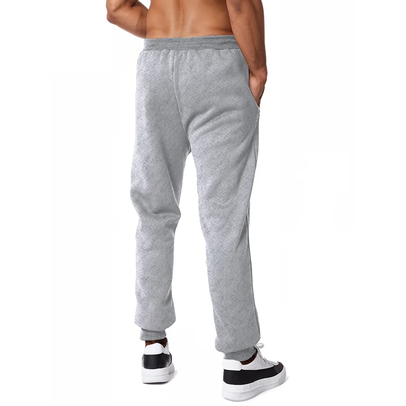 New Sweatpants Side Zipper Pockets Men Joggers Track Pants Elastic Waist Sport Casual Trousers Baggy Fitness Gym Clothing thumbnail 6