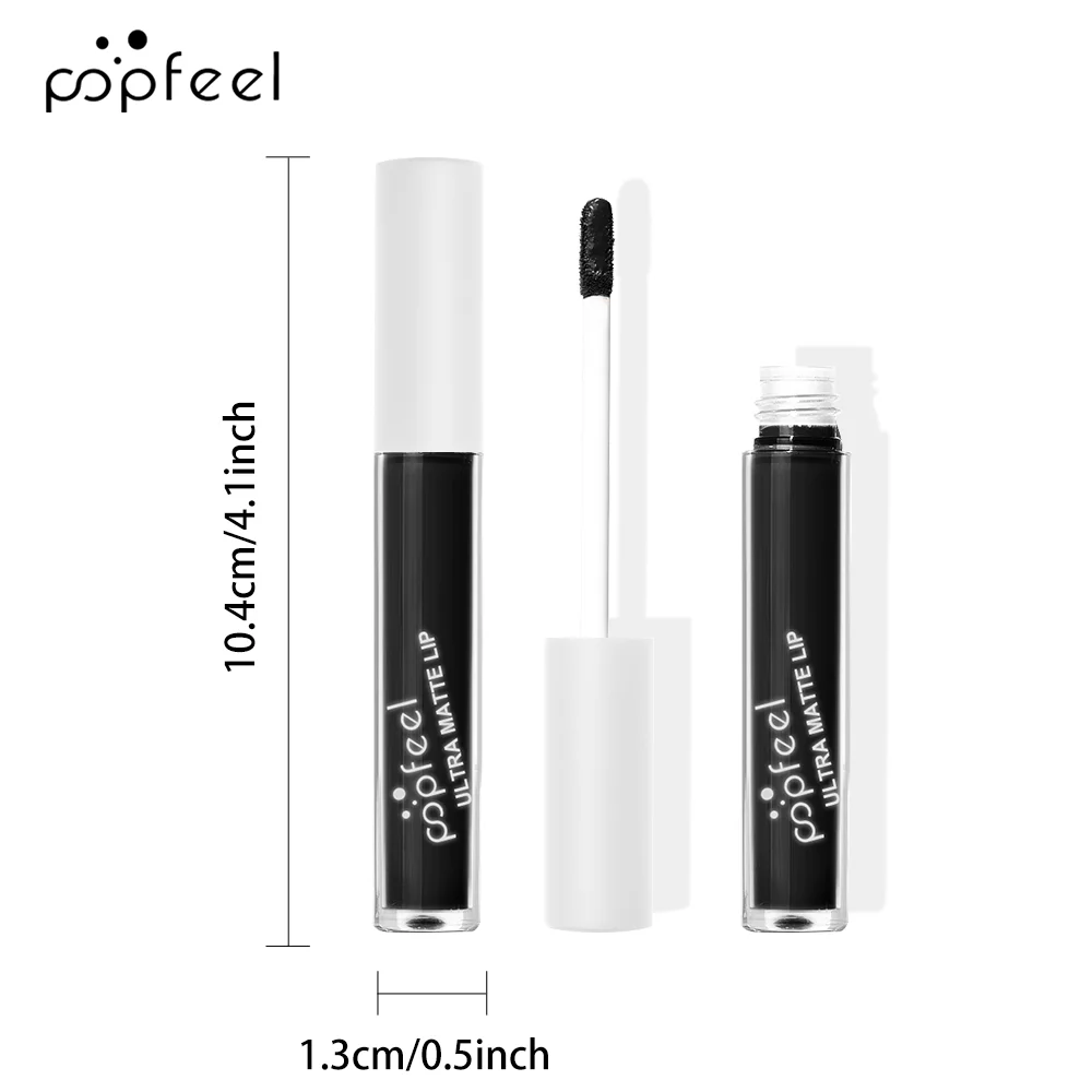 POPFEEL Hallowmas Lip Makeup Kit Black Lip Stick Black Lip Gloss Matte Lip Stick Long Lasting thumbnail 3