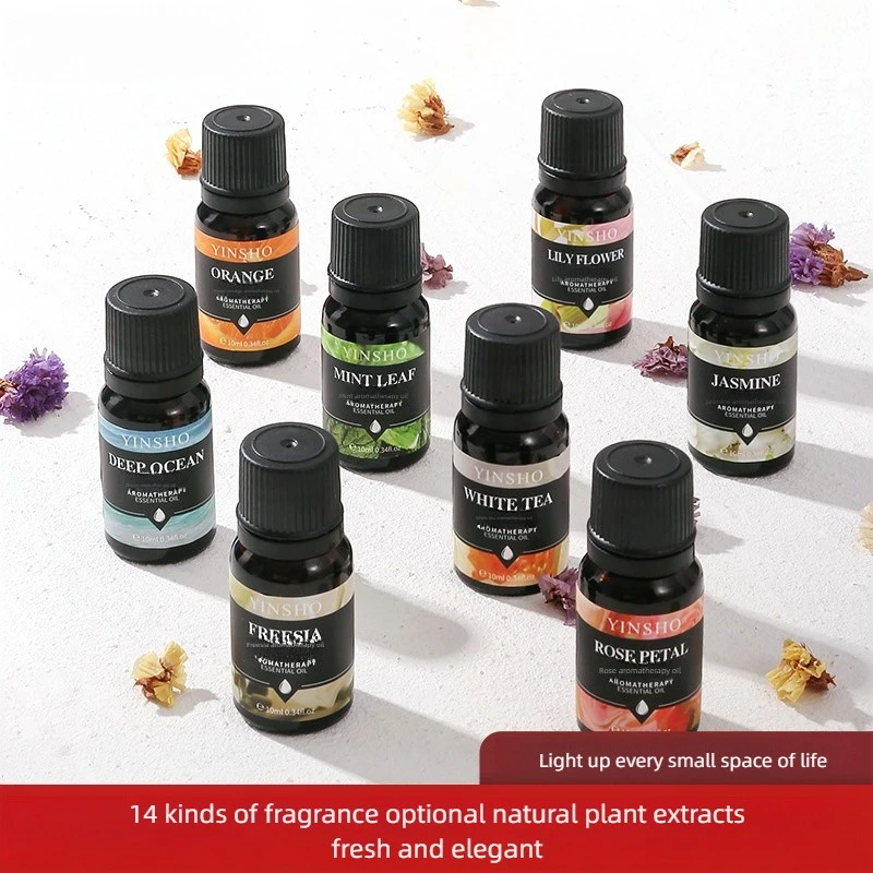 17 Flavors 10ml Essential Oils For Aroma Diffuser AirHumidifier Home Water-soluble Lavender Rose Eucalyptus  White Peach Oolong thumbnail 2