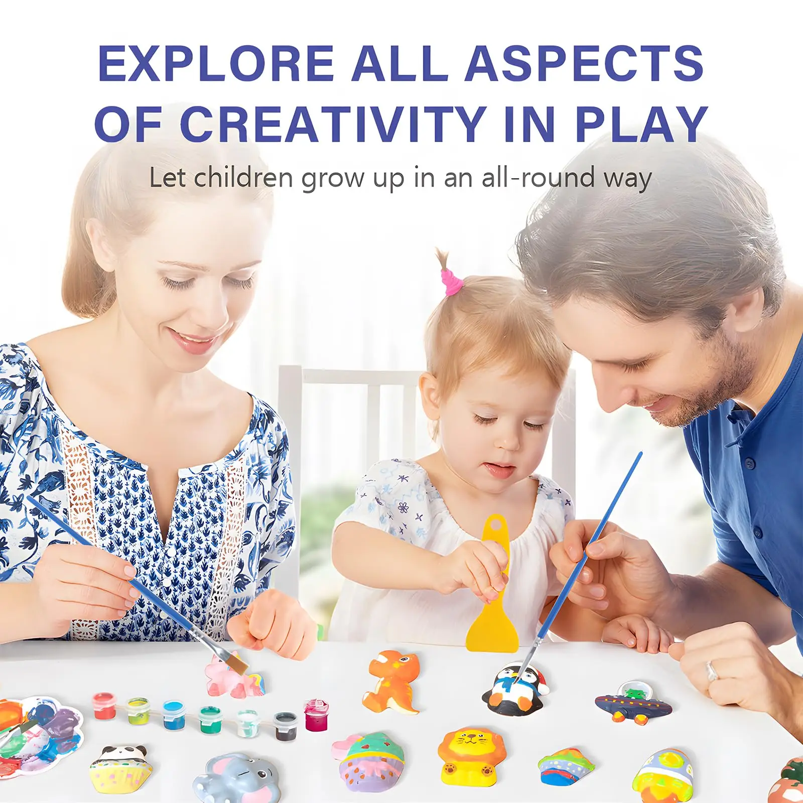 Kids Arts and Crafts Set Painting Kit,Space Projects Creative Activity DIY Toys Gift,dinosaur toys Painting Kit f thumbnail 3