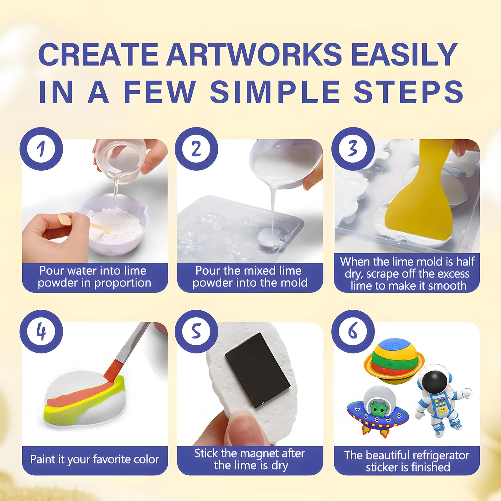 Kids Arts and Crafts Set Painting Kit,Space Projects Creative Activity DIY Toys Gift,dinosaur toys Painting Kit f thumbnail 5