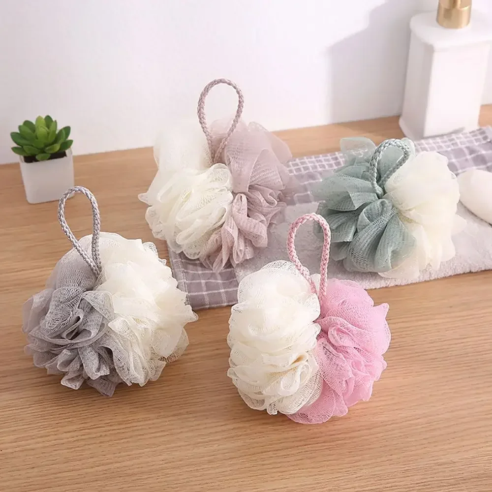 Soft Shower Mesh Foaming Sponge Body Scrub Exfoliating Back Brush Skin Cleaner Bath Bubble Ball Skin Care Bathing Accessories thumbnail 2