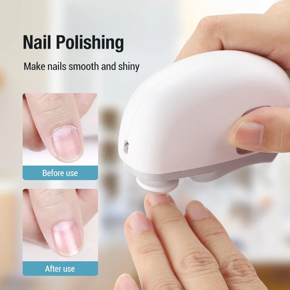 Electric Nail Clipper Grinding and Polishing with Light Automatic Nail Trimmer Rechargeable Nail Cutter Manicure for Baby Adult thumbnail 4