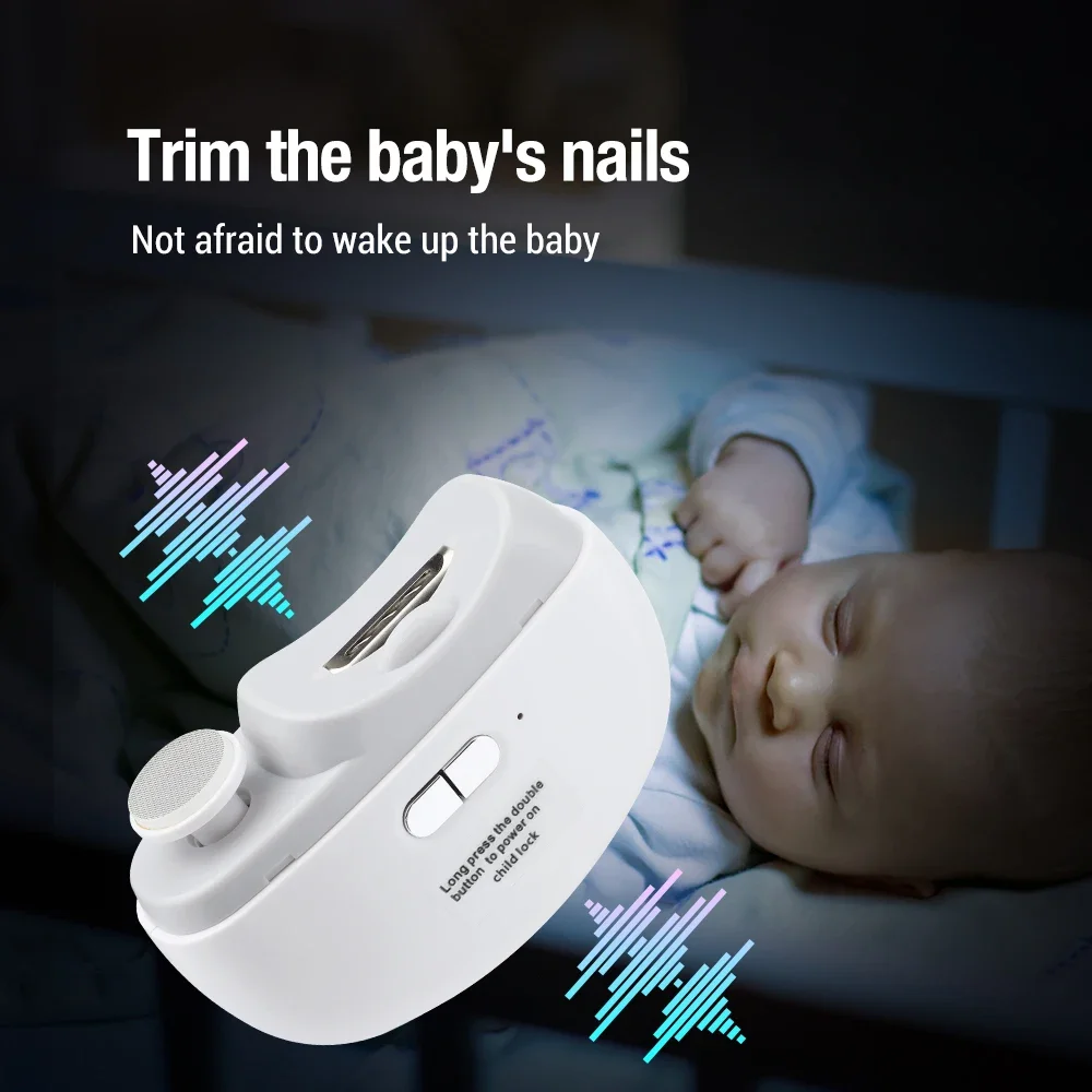 Electric Nail Clipper Grinding and Polishing with Light Automatic Nail Trimmer Rechargeable Nail Cutter Manicure for Baby Adult thumbnail 5