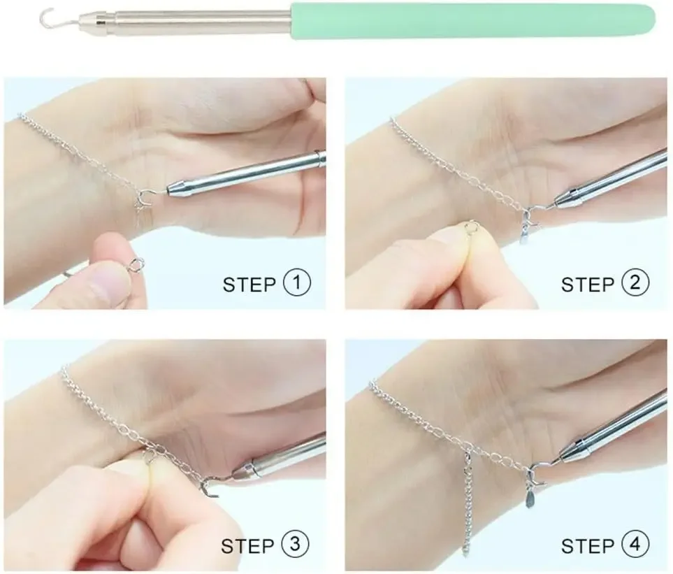 1 PC Tool Hook for Jewelry Bracelet Necklace Fastener Watch Strap Helper Clasp Wearing Aid Hanging Device thumbnail 5