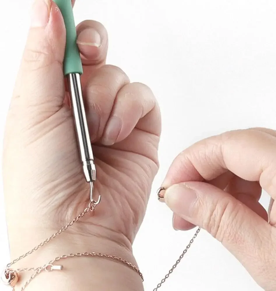 1 PC Tool Hook for Jewelry Bracelet Necklace Fastener Watch Strap Helper Clasp Wearing Aid Hanging Device thumbnail 3