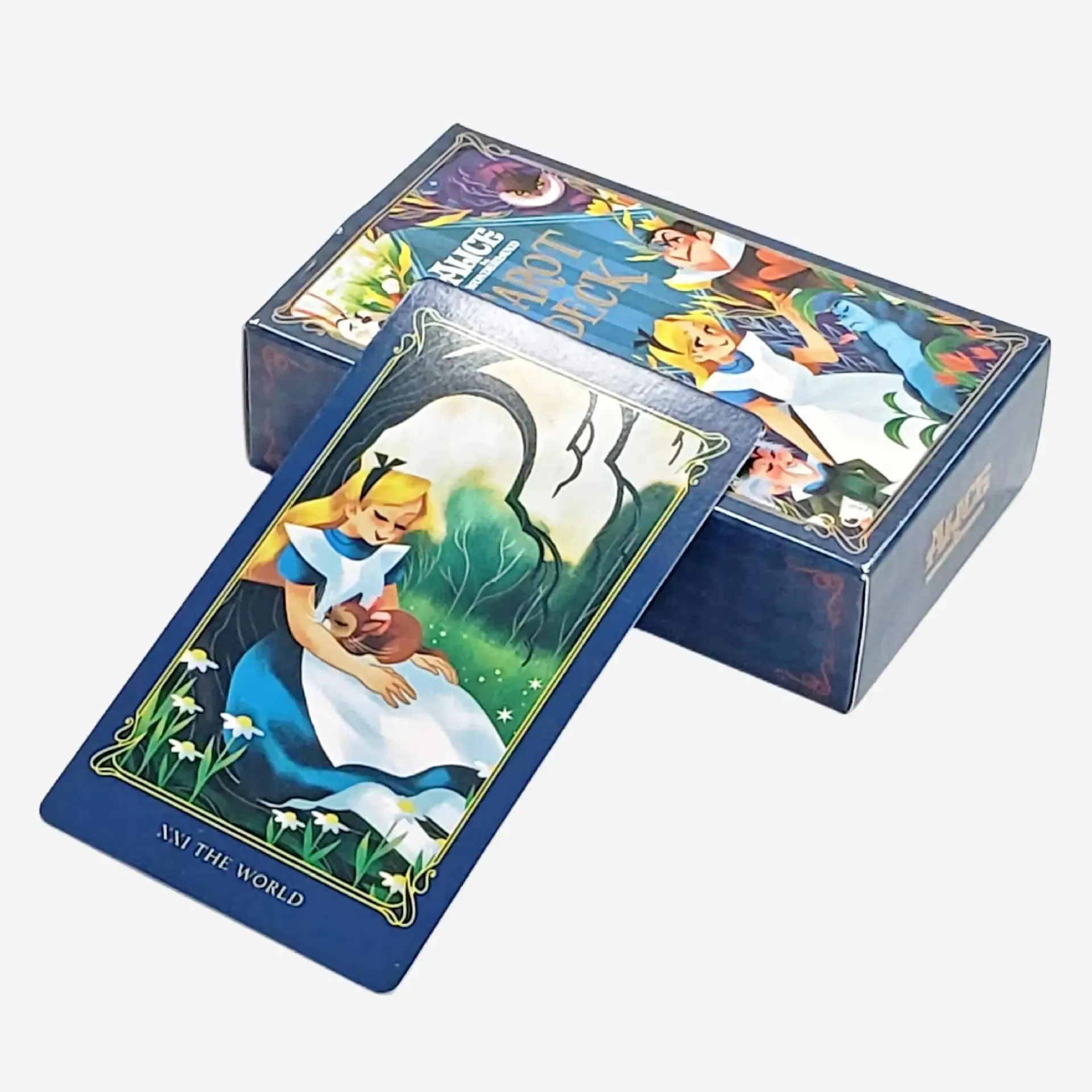 Alice in Wonderland Tarot Deck Card Prophecy Fate Divination Deck Family Party Board Game Fortune Telling Game Beginners Cards thumbnail 3