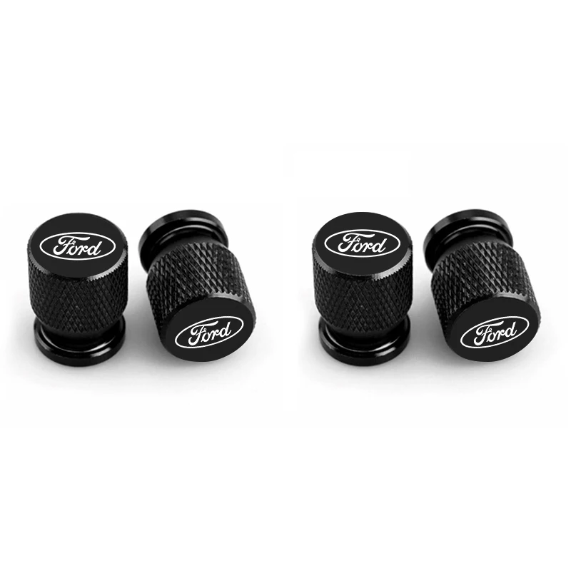Car Tire Valve Caps Tyre Airtight Cover Dust For Ford B-Max cmax smax KA st line Galaxy Explorer Expedition Mondeo Accessories