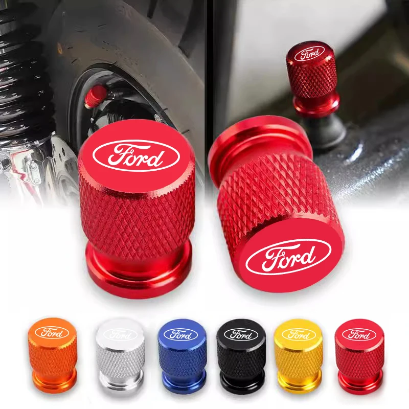 Car Tire Valve Caps Tyre Airtight Cover Dust For Ford B-Max cmax smax KA st line Galaxy Explorer Expedition Mondeo Accessories thumbnail 4