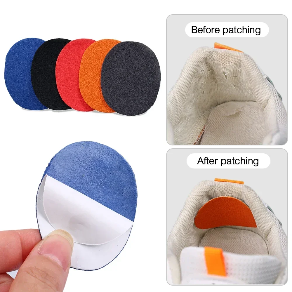 6pcs Heel Wear Repair Shoe Patch Stickers Unisex Anti-Wear Heel Protector Adhesive Patch Repair Shoes Heel Sneakers Protector thumbnail 3